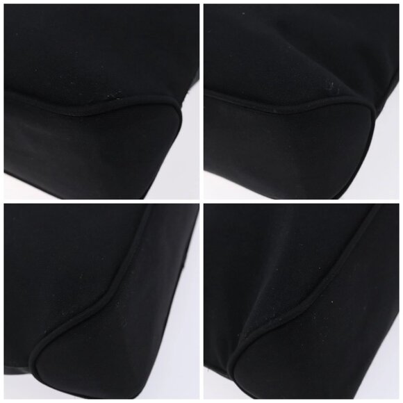 Salvatore Ferragamo Vala Shoulder Bag Canvas Black Silver Auth - Picture 16 of 16